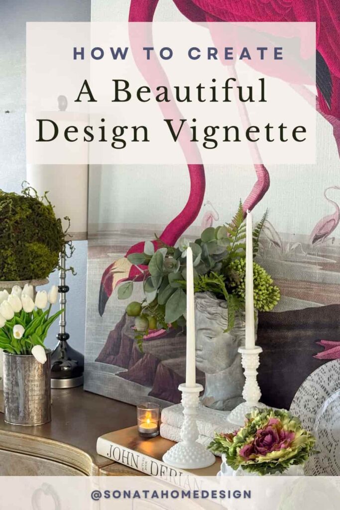 How to create a beautiful design vignette Pinterest pin.