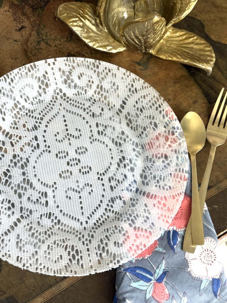 DIY Vintage-Inspired Decoupage Plates With Thrifted Lace