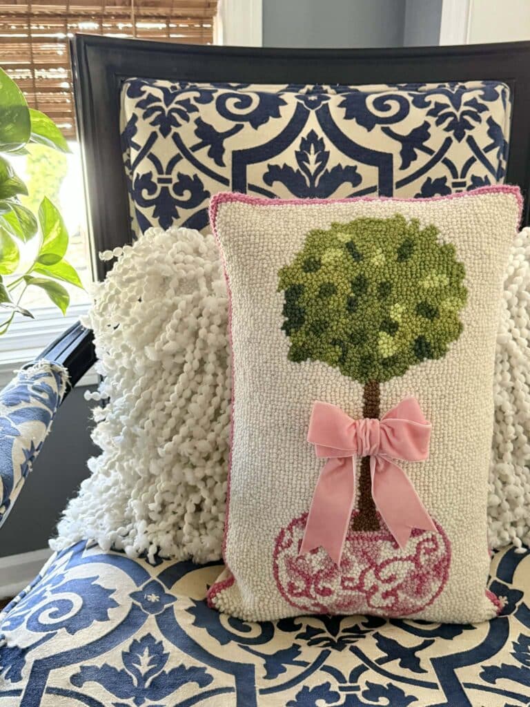 A topiary pillow.