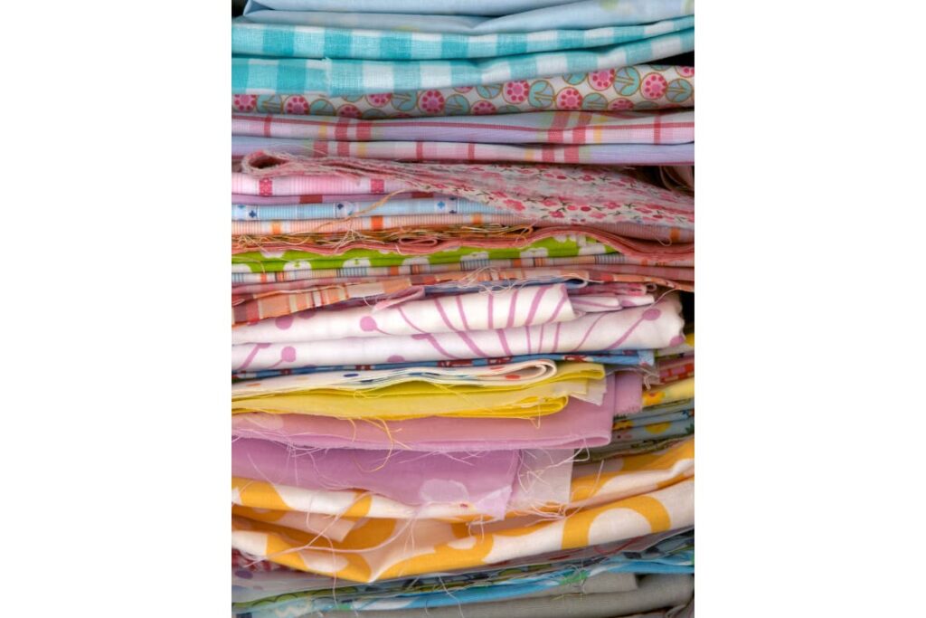 A pile of various patterns in a mix of colors.