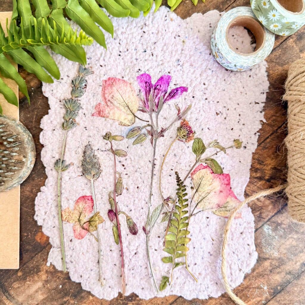 Seed paper stationery.