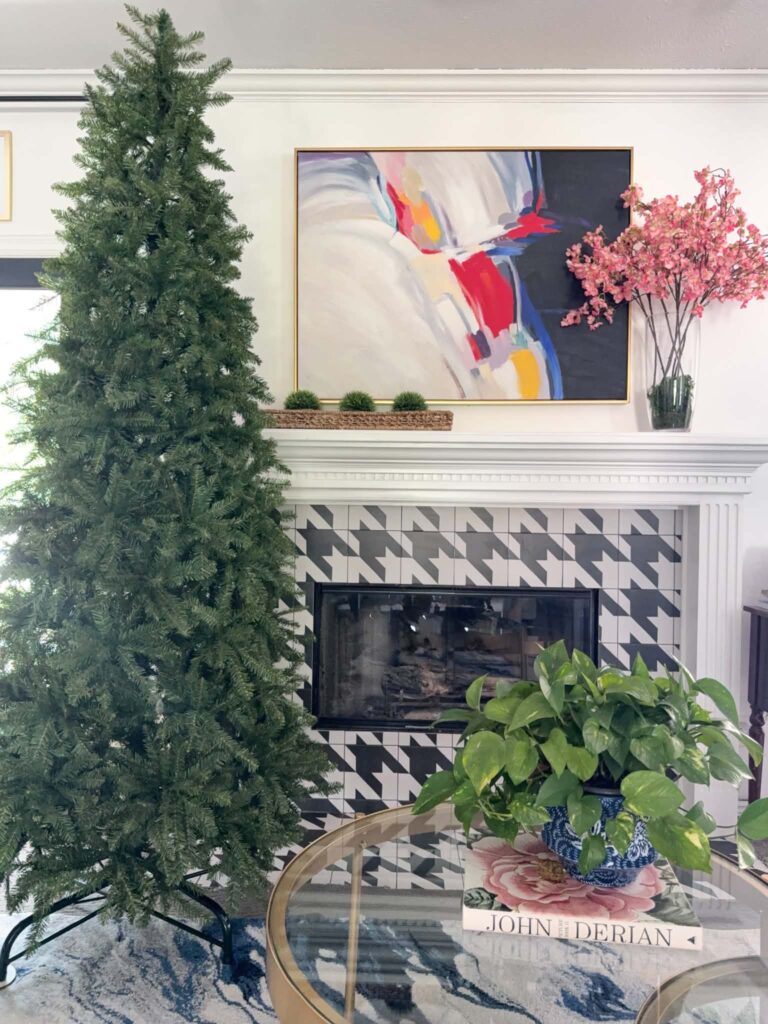 An undecorated Yorkshire Fir Christmas tree from King of Christmas.