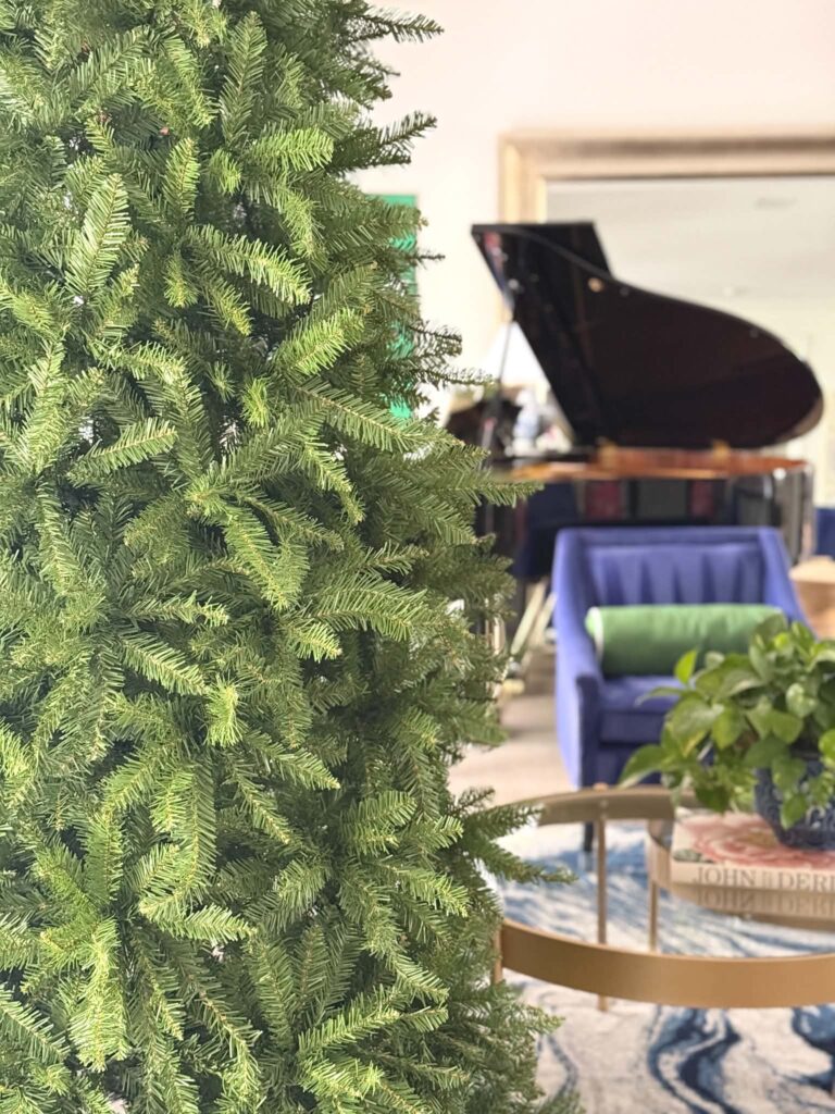 The King of Christmas Yorkshire Fir Slim tree is considered one of the best slim artificial Christmas trees.