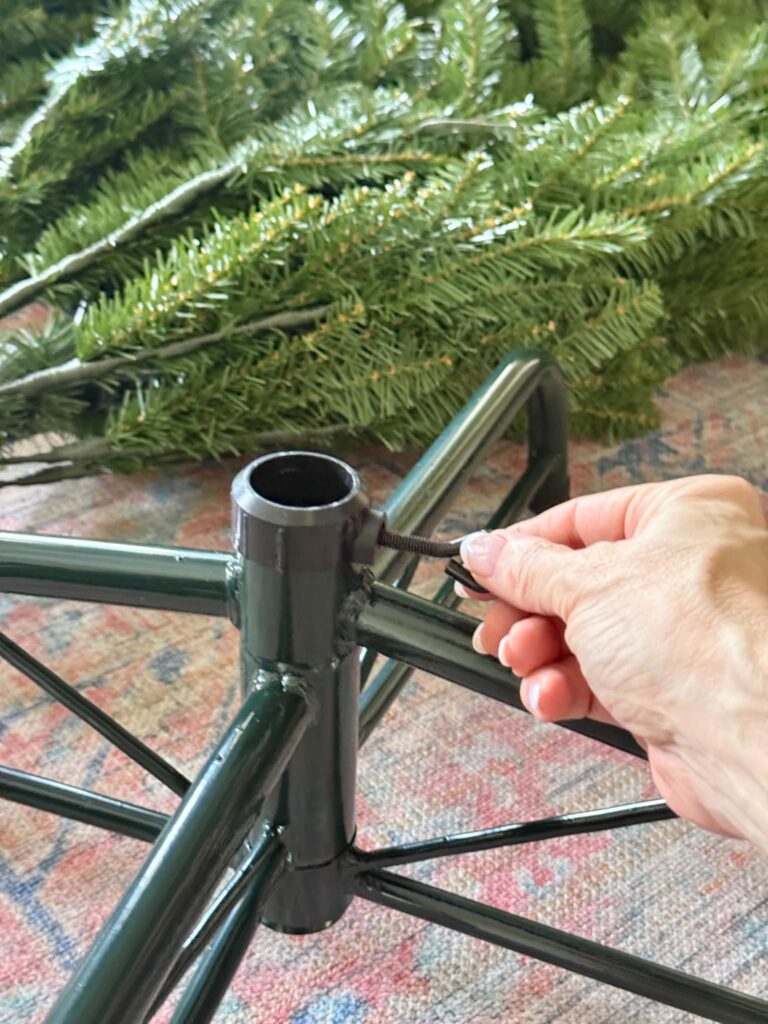 A Christmas tree stand.
