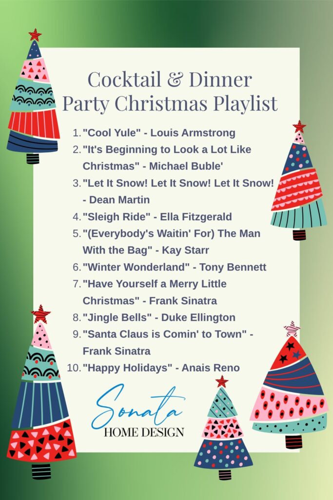 Cocktail and Dinner Party Christmas playlist.