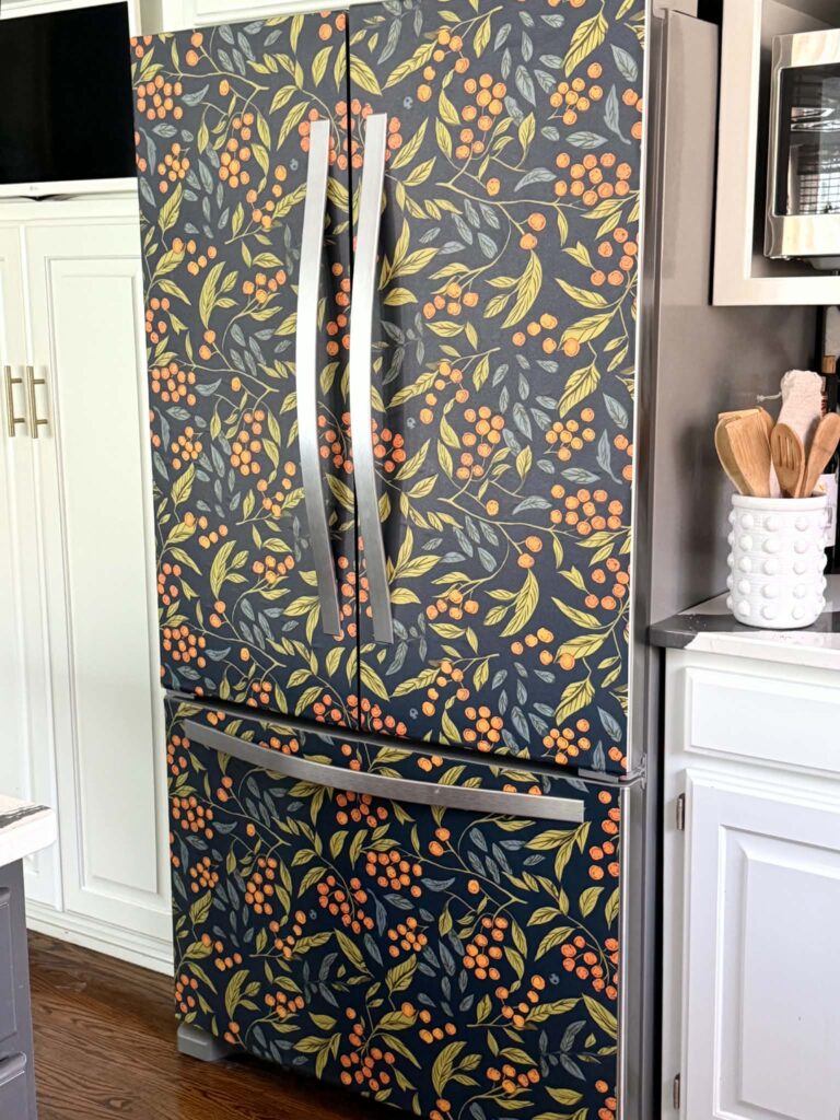 How to Wallpaper a Refrigerator (No Tools, No Damage!)