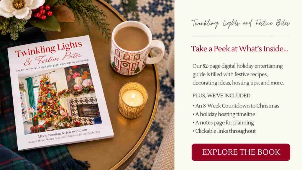 A holiday entertaining E-Book called Twinkling Lights and Festive Bites.