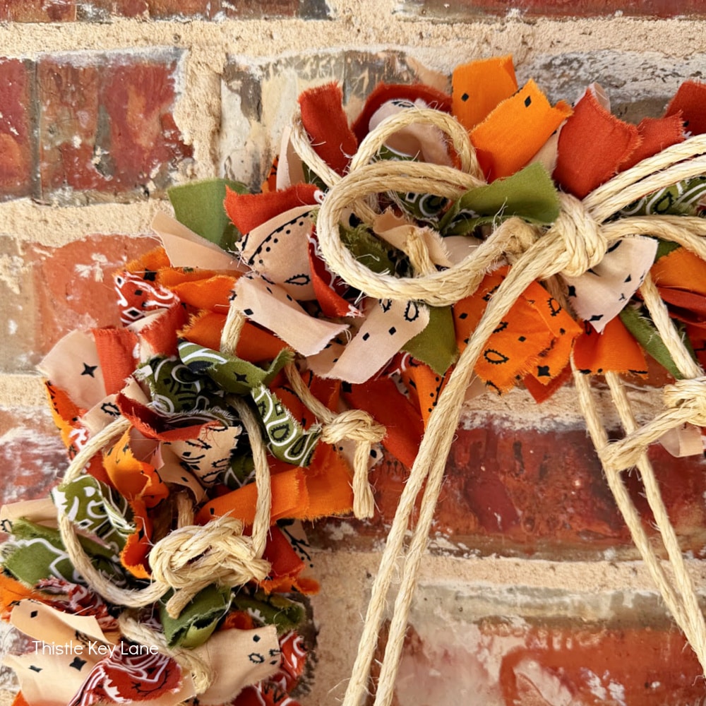 A fall rag wreath.